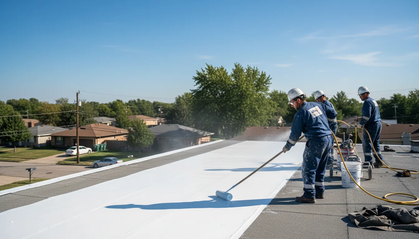 Commercial roof coating in Bradshaw, WV near me